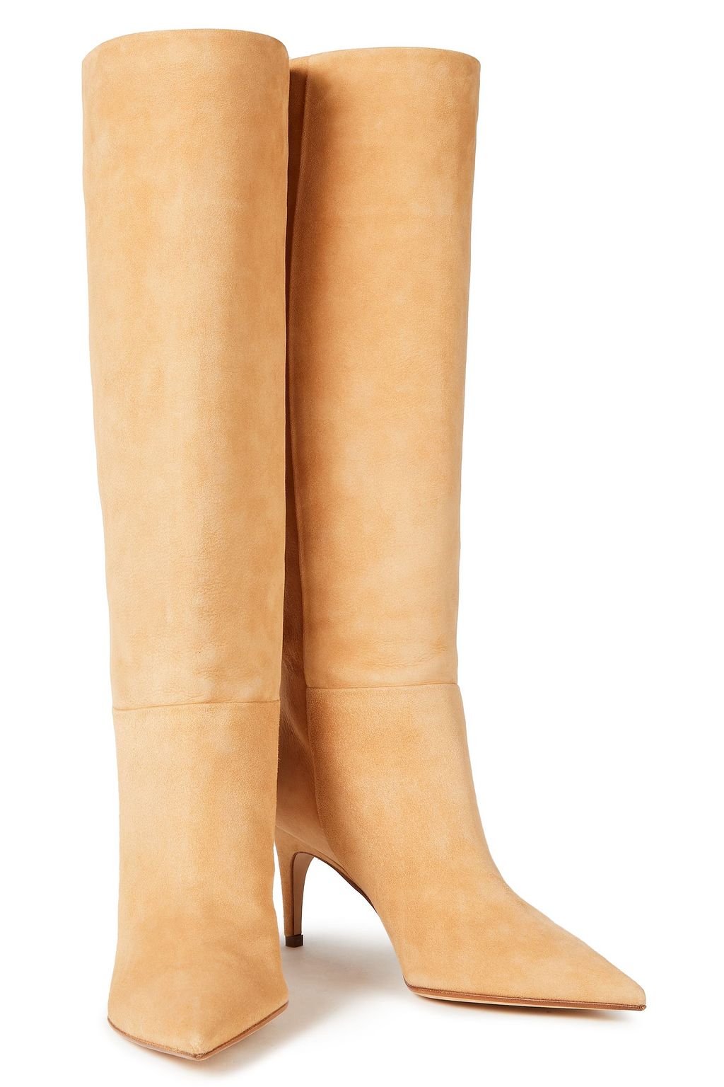 SERGIO ROSSI Suede knee boots