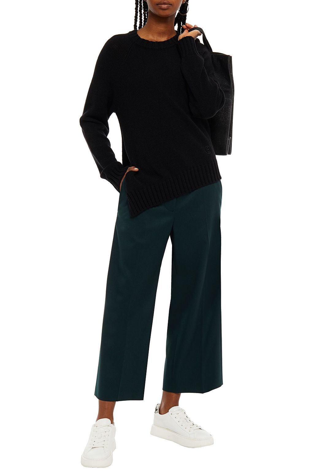 MM6 MAISON MARGIELA Cropped twill straight-leg pants