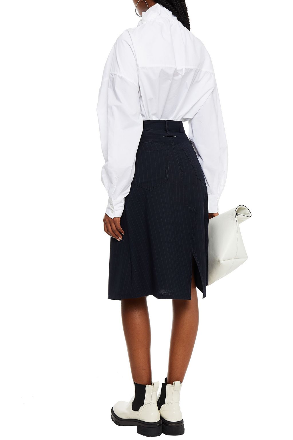 MM6 MAISON MARGIELA Pinstriped woven skirt
