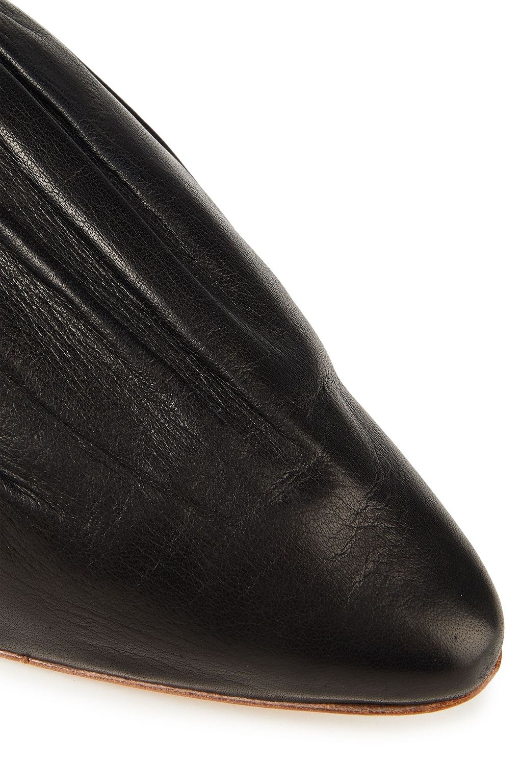 NANUSHKA Matangi gathered tie-dyed leather point-toe flats
