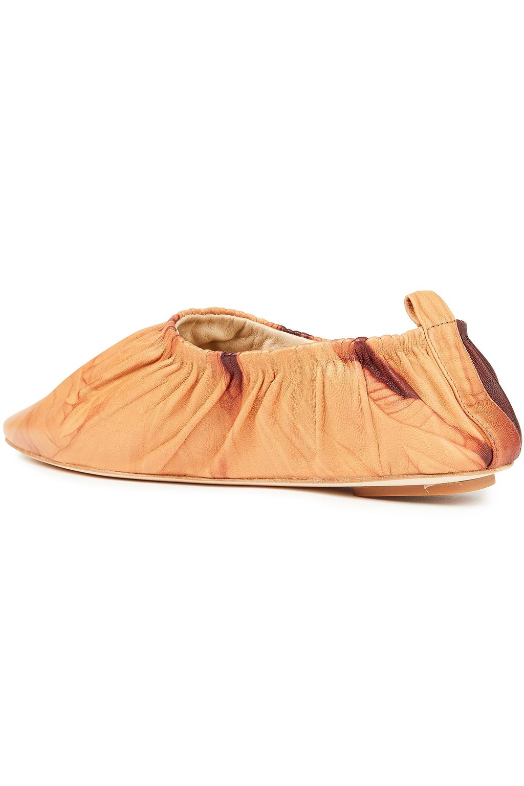 NANUSHKA Matangi gathered tie-dyed leather point-toe flats