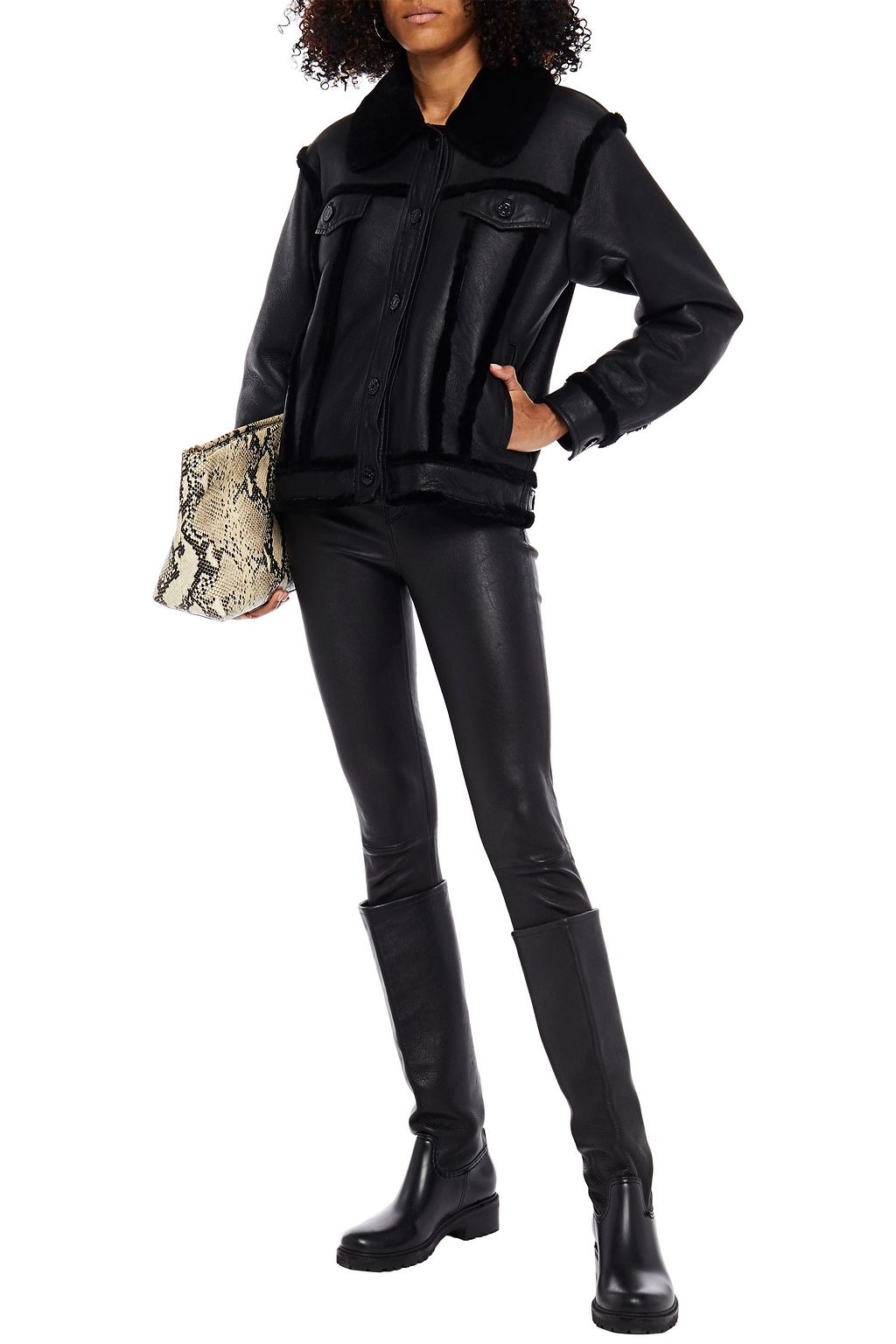 SANDRO Shearling jacket