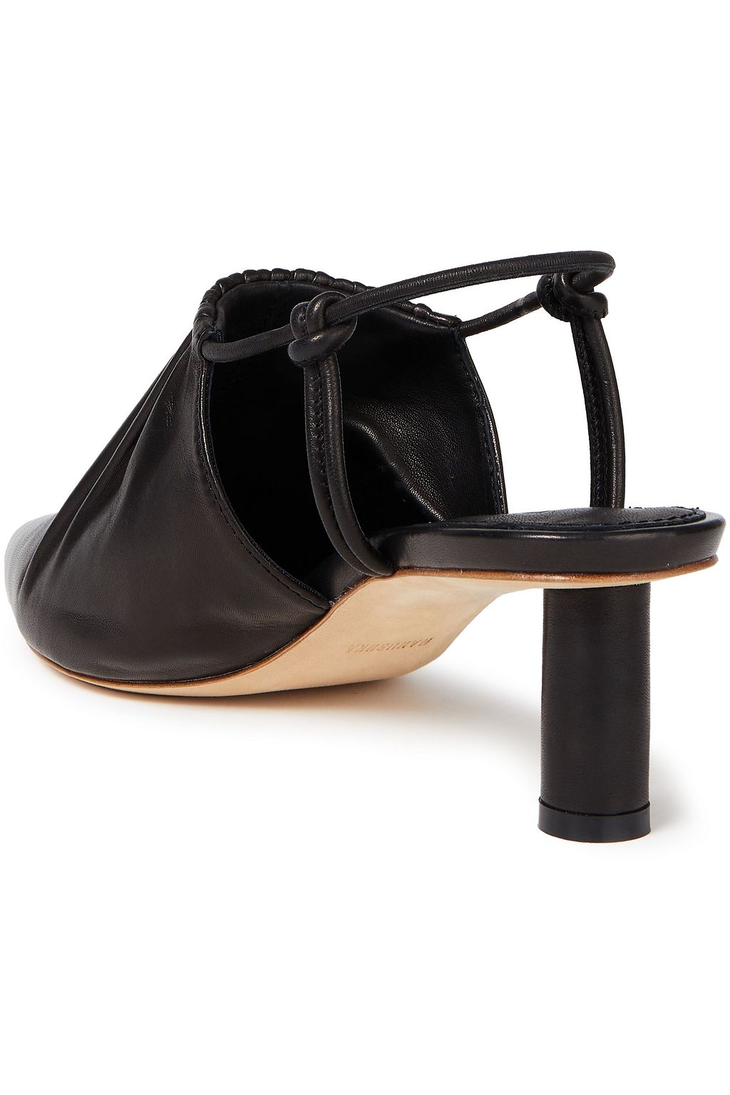 NANUSHKA Gathered leather pumps