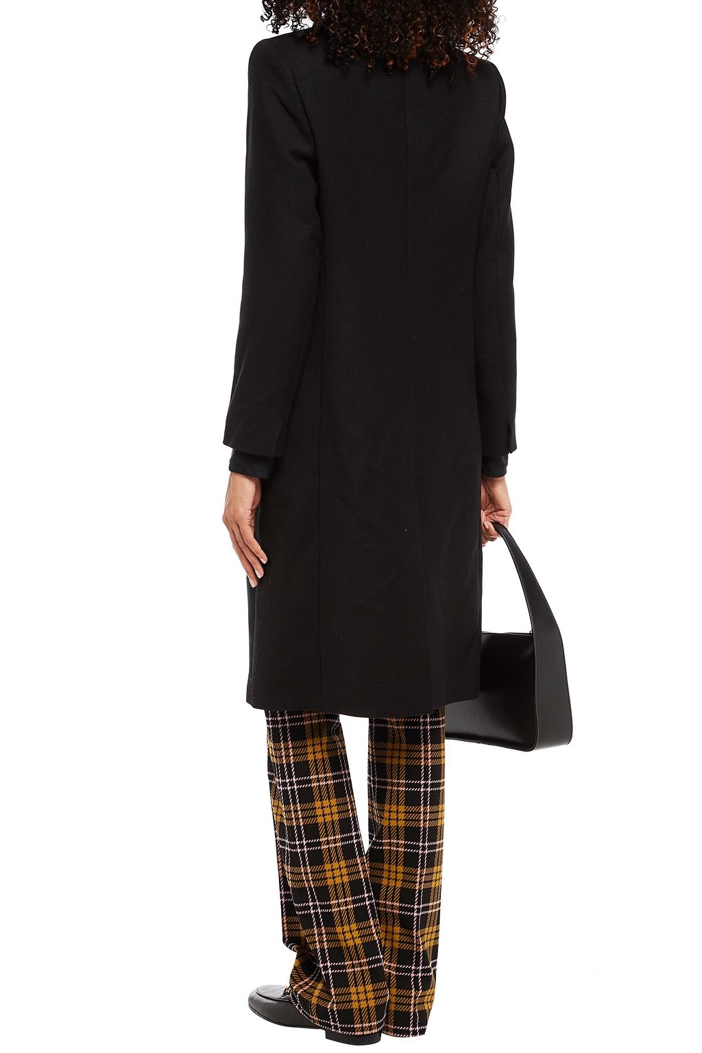 SANDRO Braven double-breasted wool-blend twill coat