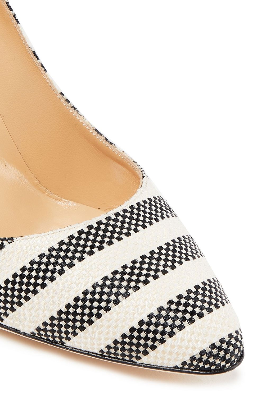 SERGIO ROSSI Striped jacquard pumps