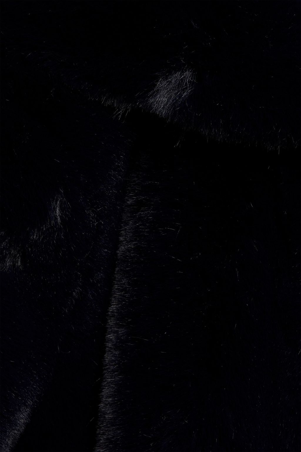 SANDRO Mirage faux fur hooded coat