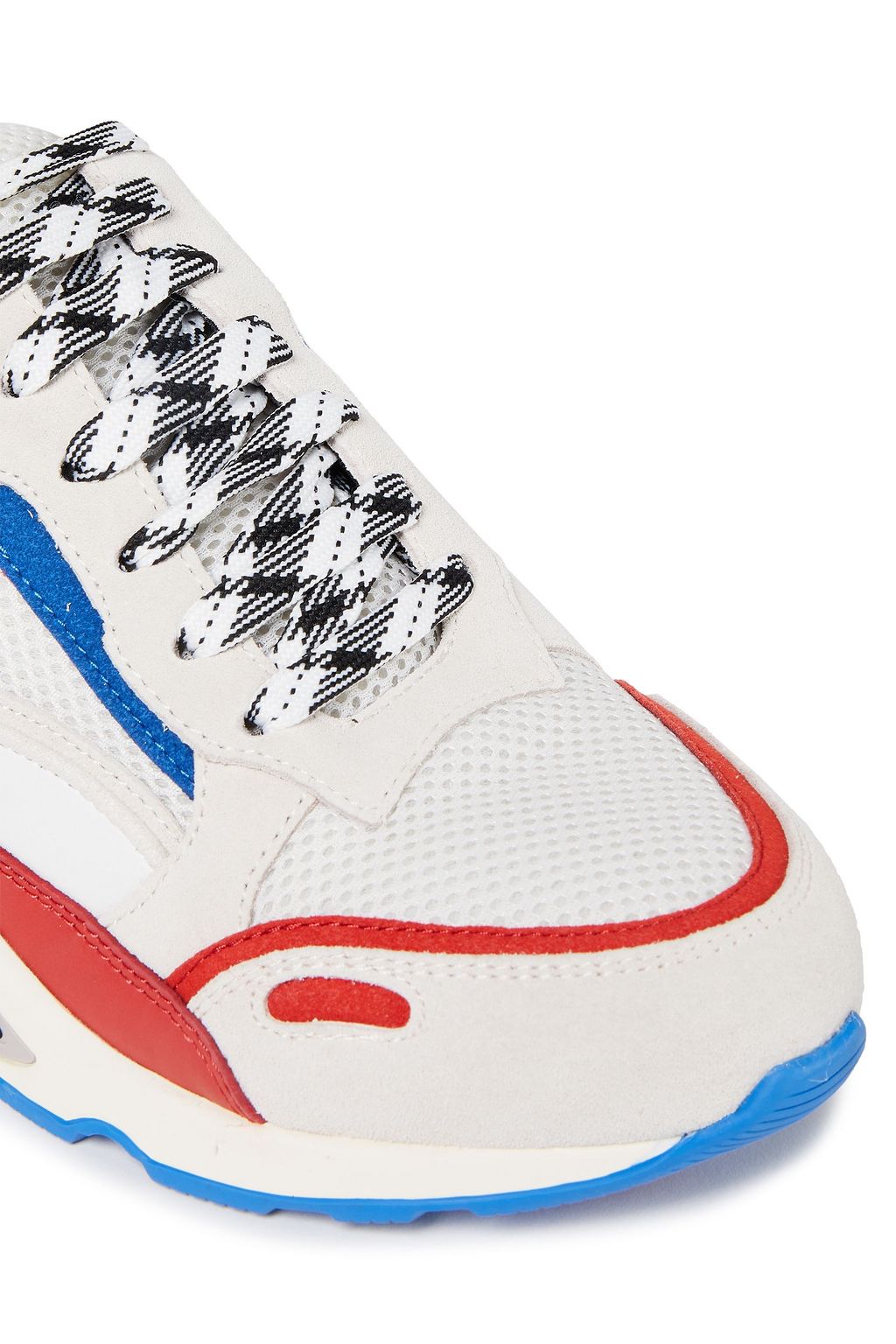 SANDRO Neoprene mesh and leather sneakers