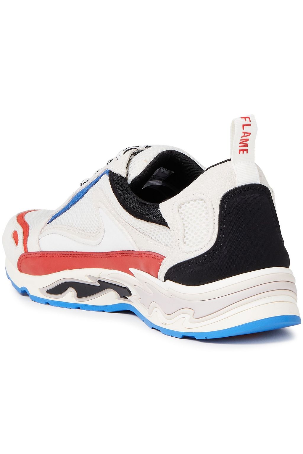 SANDRO Neoprene mesh and leather sneakers