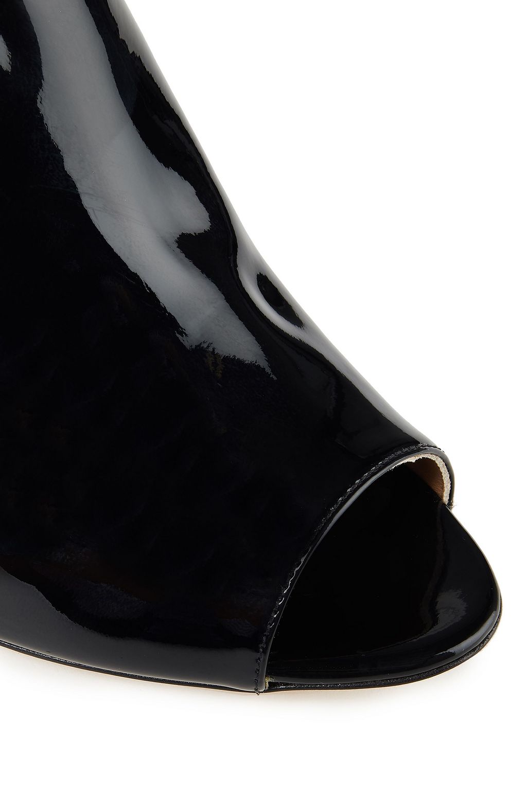 SERGIO ROSSI Patent-leather mules