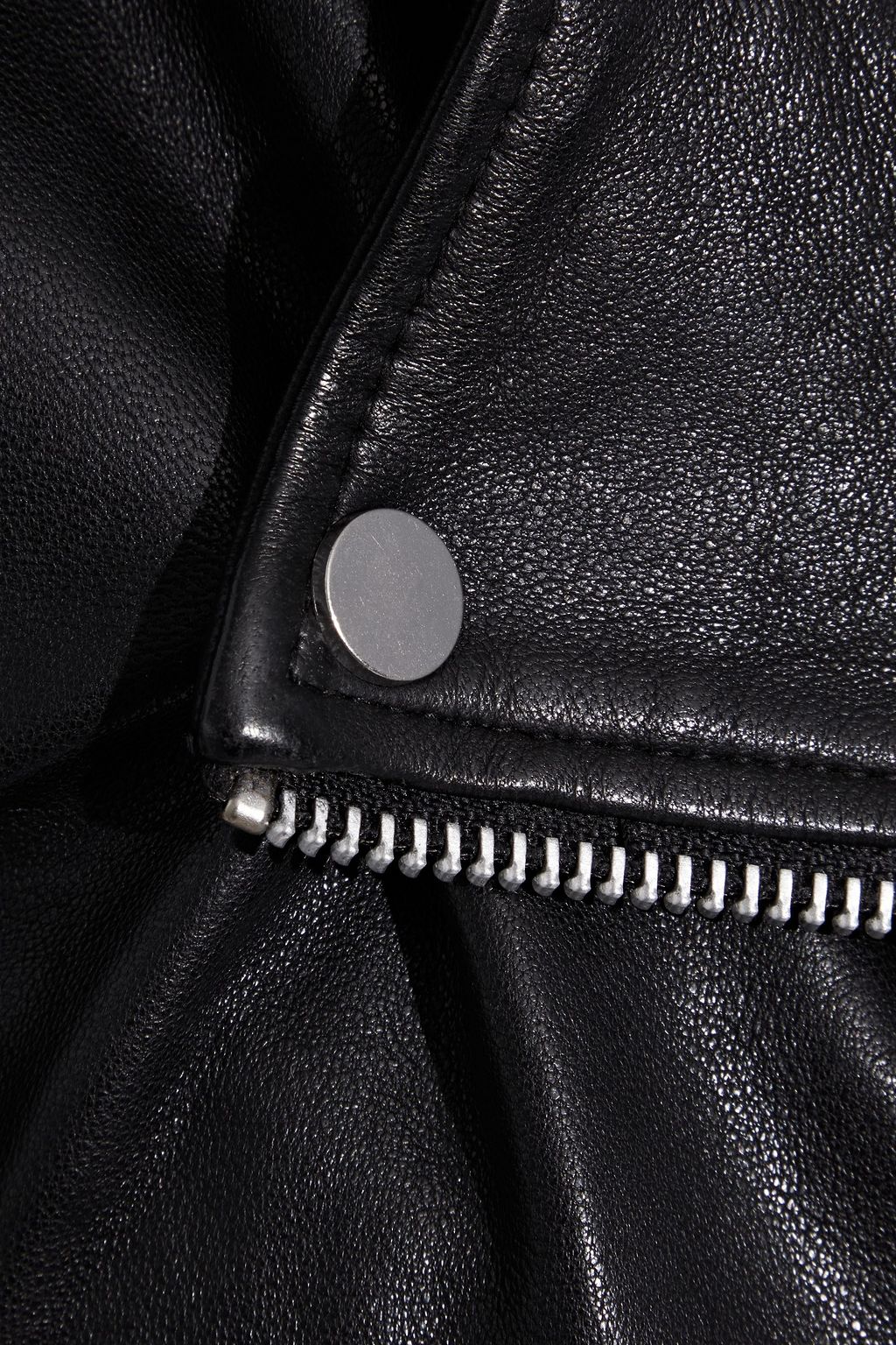 WALTER BAKER Presley iridescent cracked-leather biker jacket