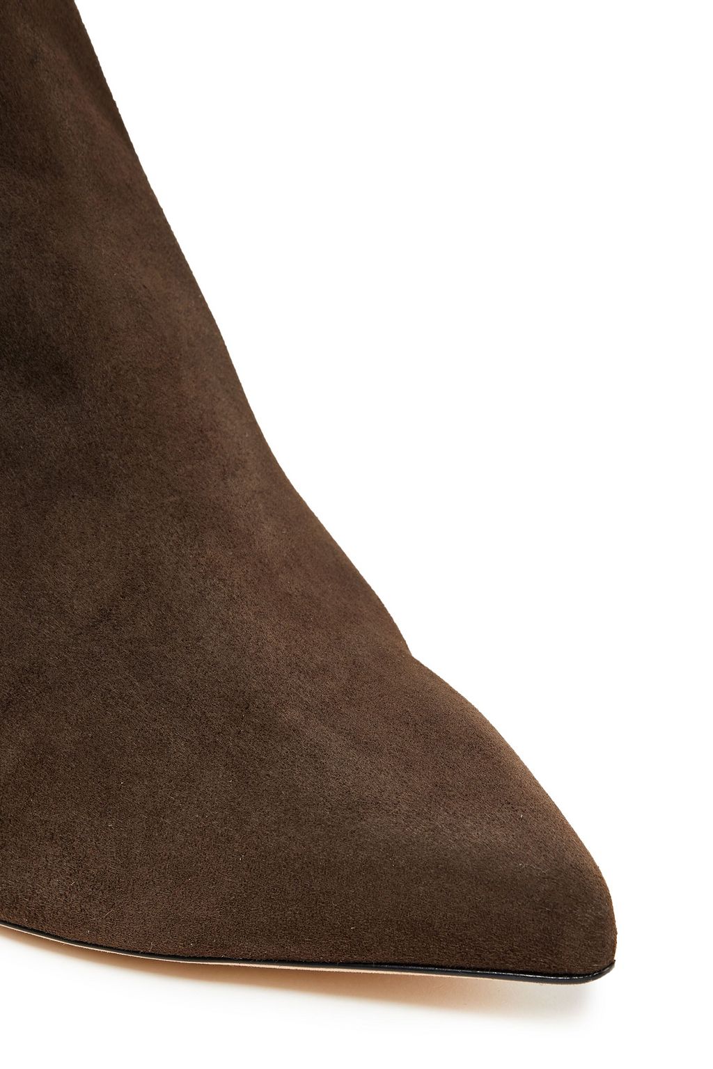 SERGIO ROSSI Buckled suede ankle boots