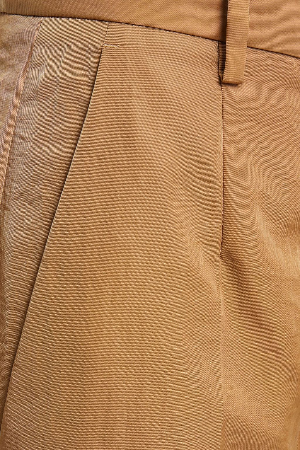 MM6 MAISON MARGIELA Crinkled satin-twill straight-leg pants