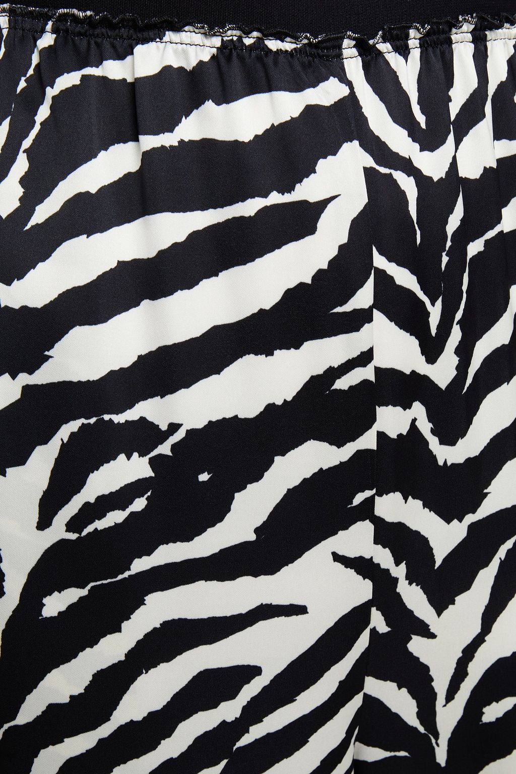 MM6 MAISON MARGIELA Zebra-print satin wide-leg pants
