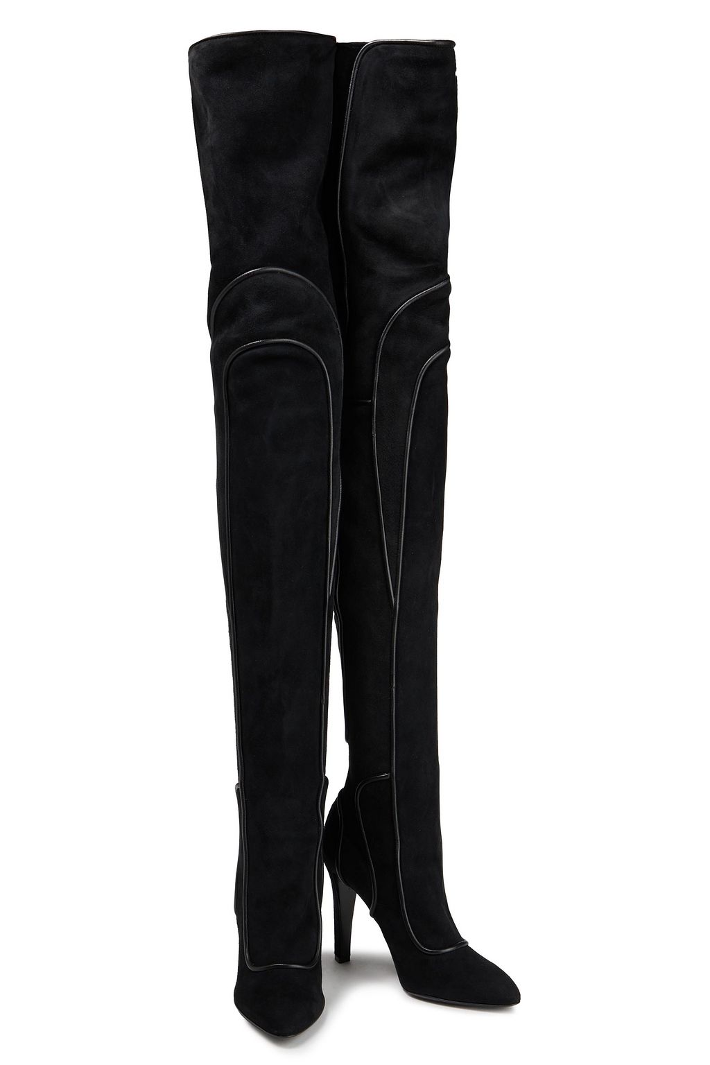 SERGIO ROSSI Suede thigh boots