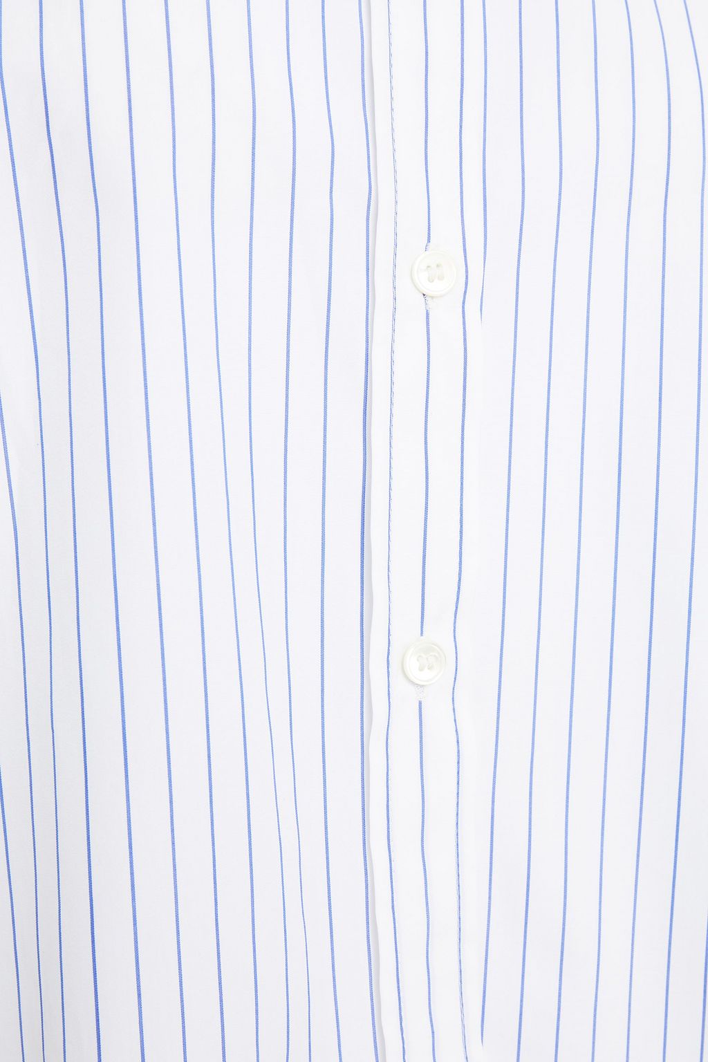 MM6 MAISON MARGIELA Gerafftes Hemd aus Baumwollpopeline mit Streifen