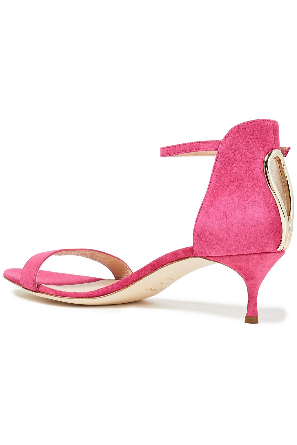SERGIO ROSSI Cutout suede sandals