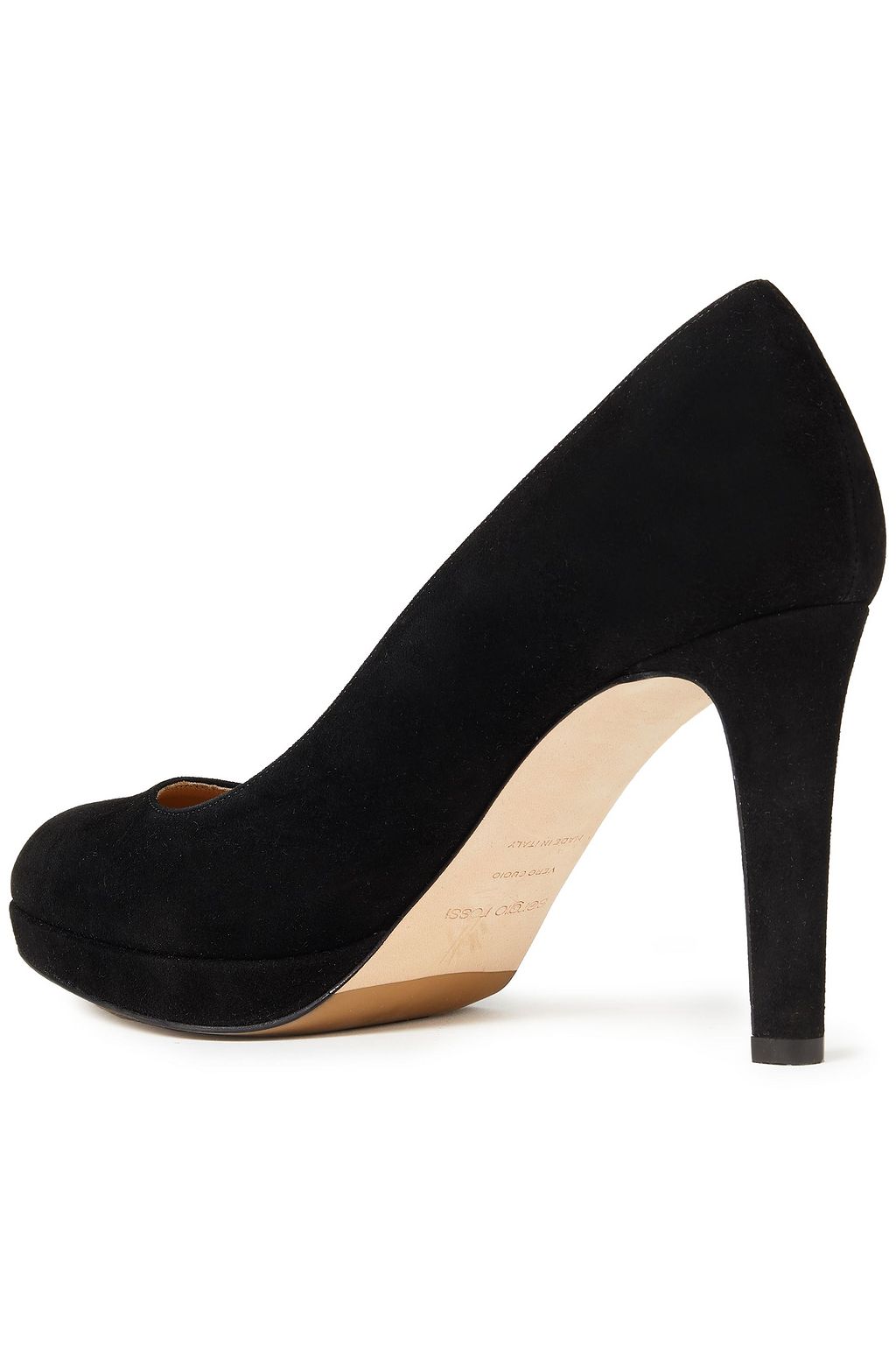 SERGIO ROSSI Madison suede platform pumps