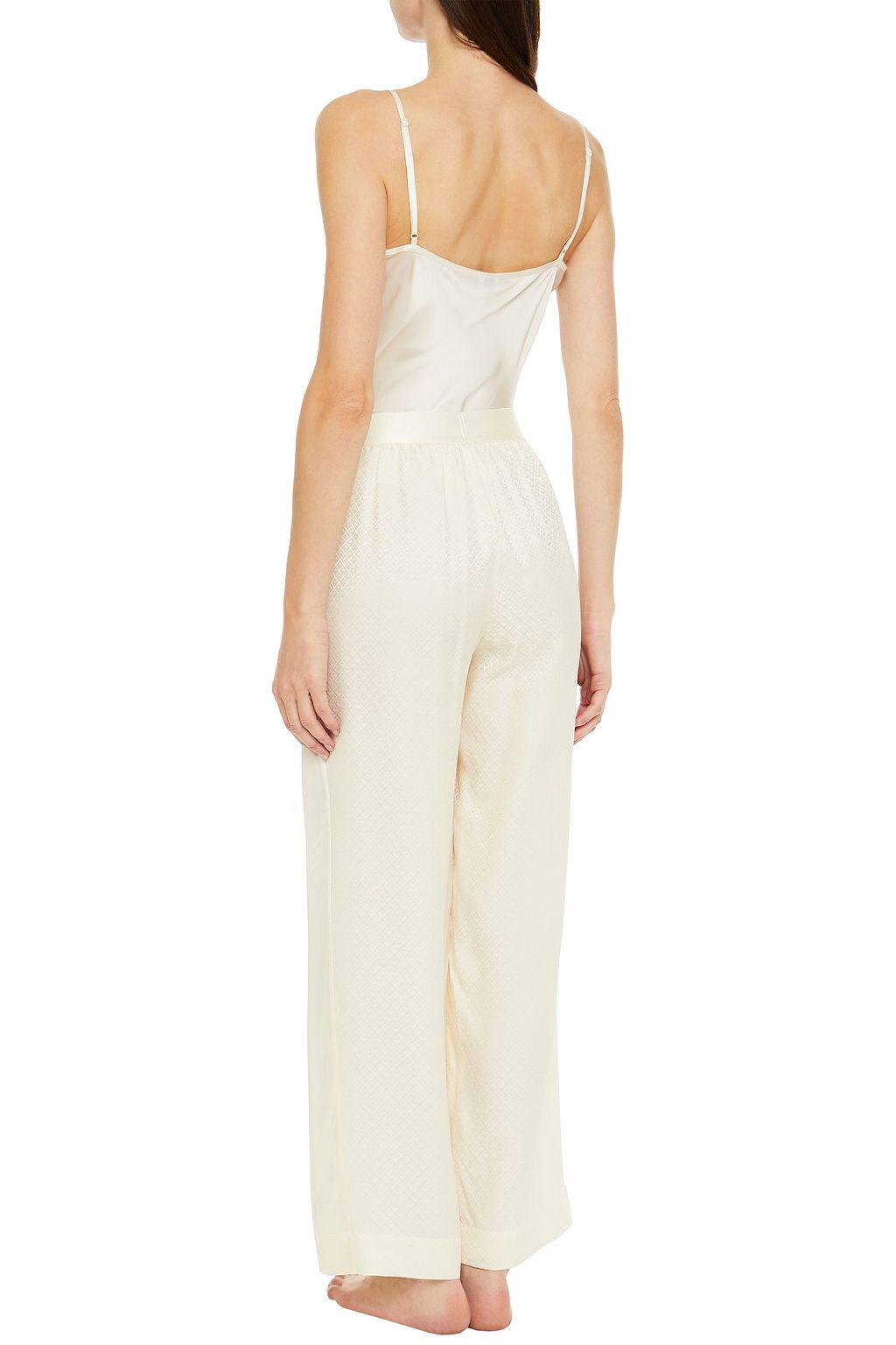 ERES Silk-satin jacquard pajama pants