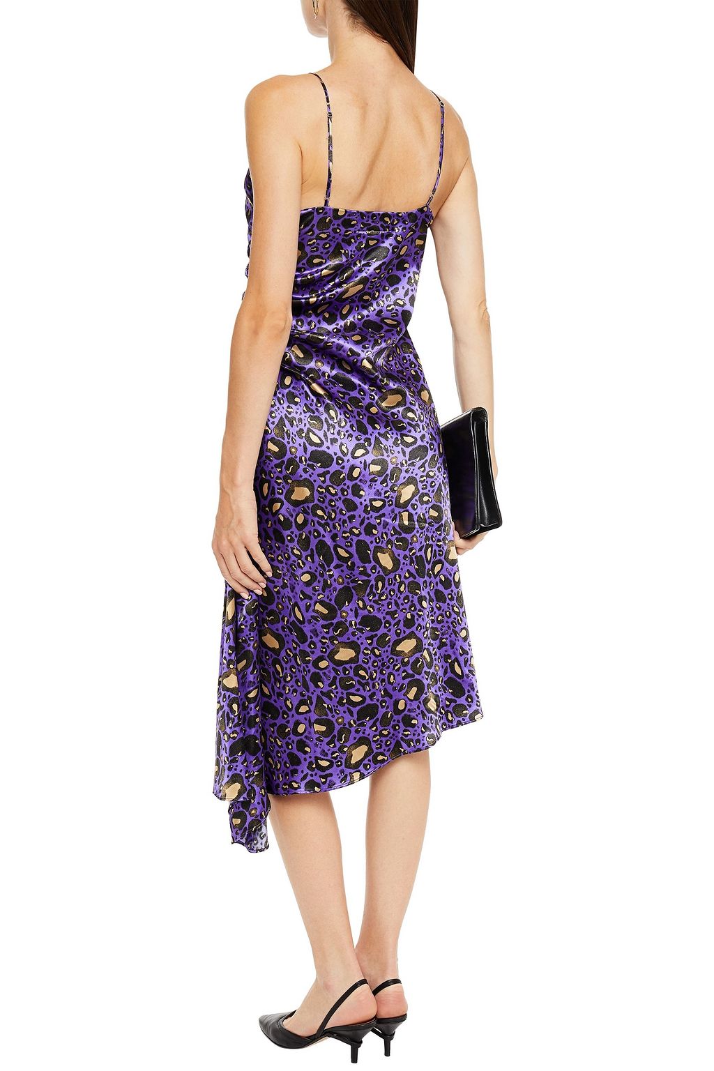 MM6 MAISON MARGIELA Leopard-print satin slip dress