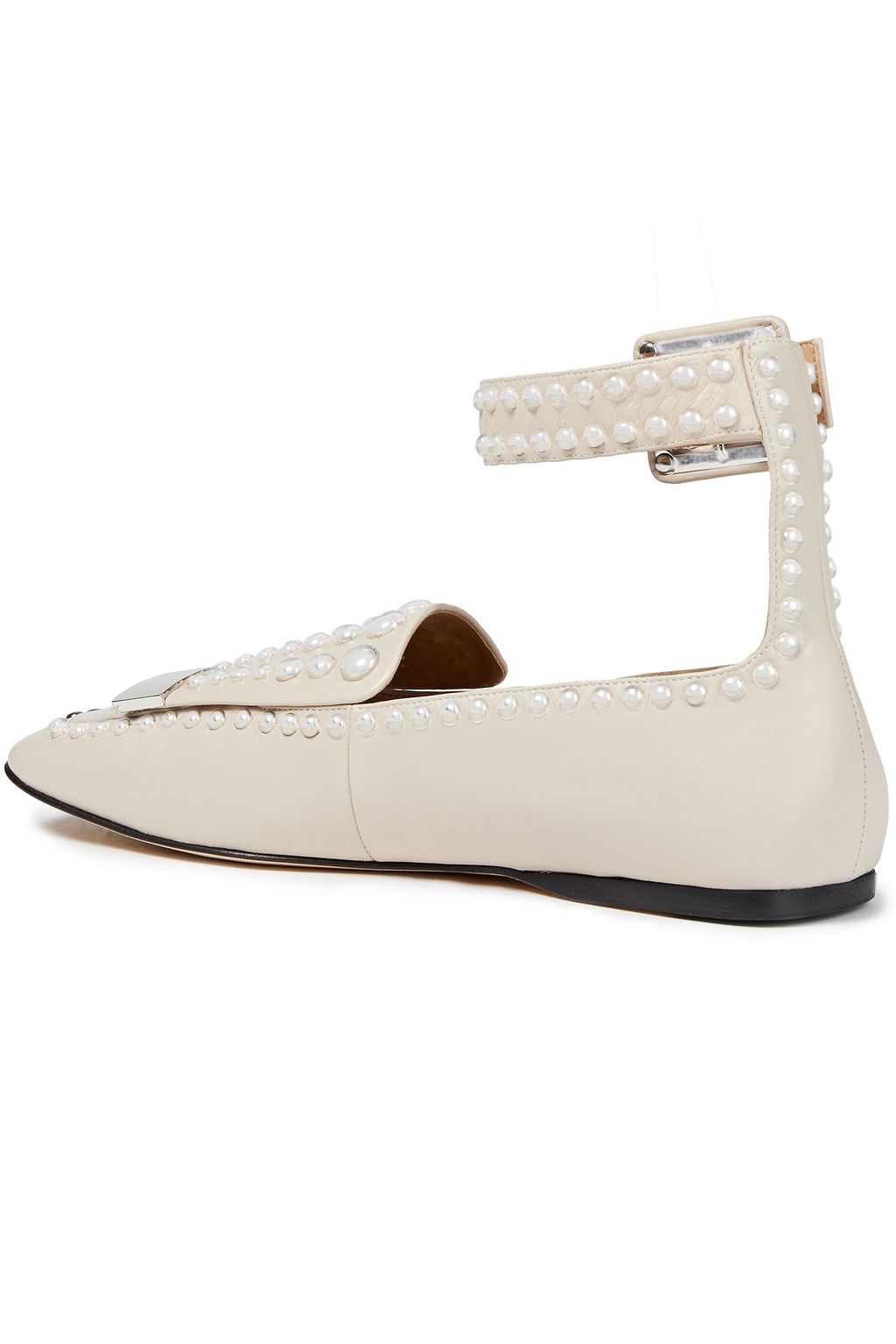 SERGIO ROSSI Studded leather loafers