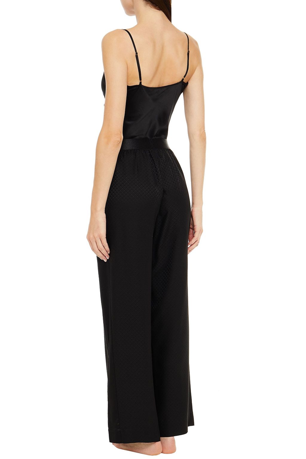 ERES Silk-satin jacquard pajama pants