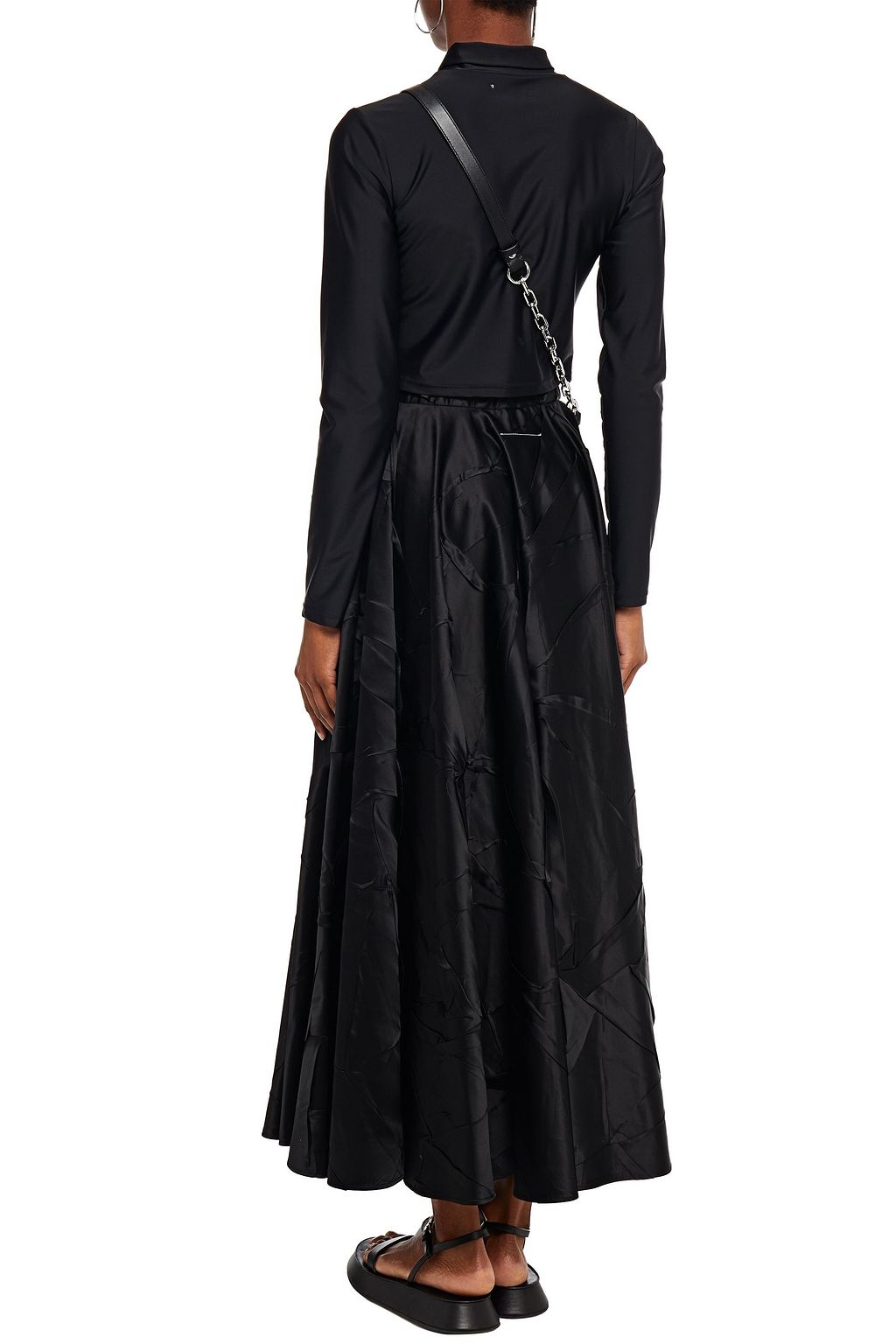 MM6 MAISON MARGIELA Satin maxi skirt