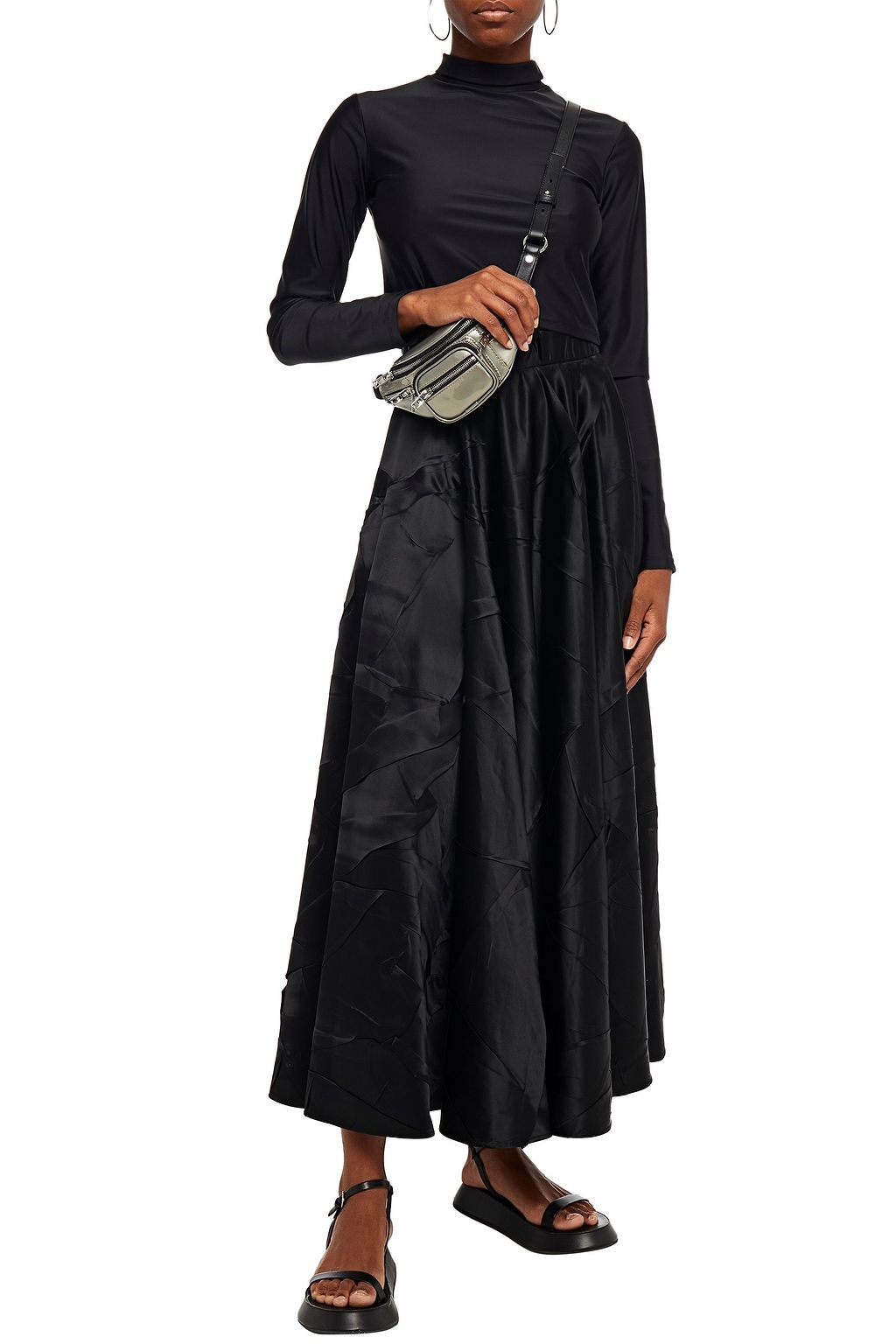 MM6 MAISON MARGIELA Satin maxi skirt