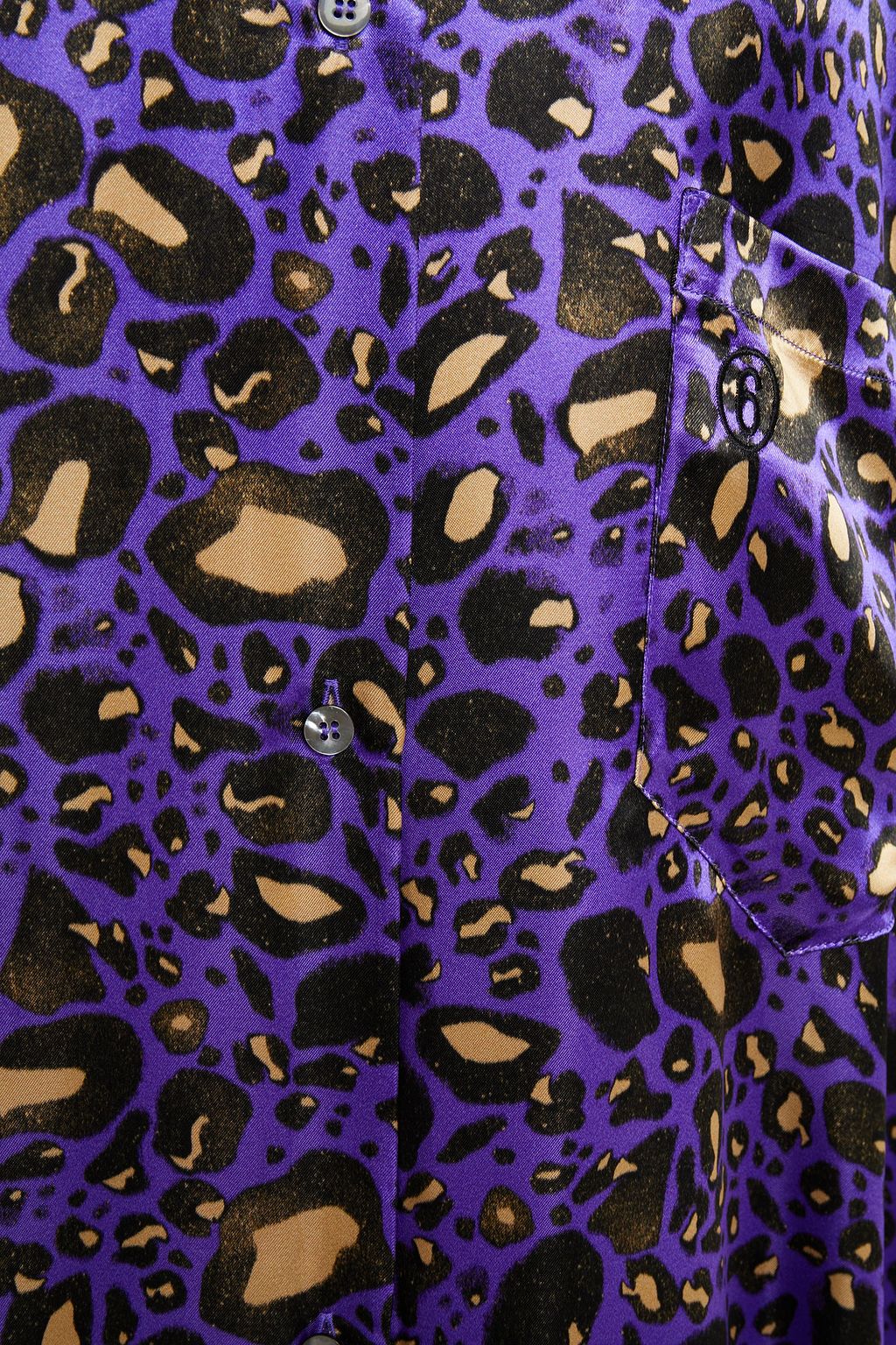 MM6 MAISON MARGIELA Leopard-print satin shirt dress
