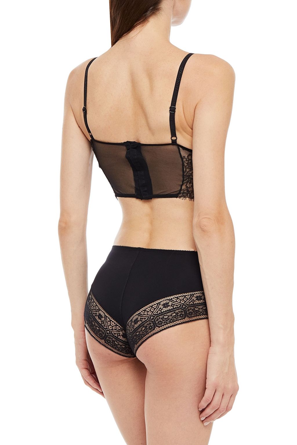 ERES Lace-trimmed stretch-jersey mid-rise briefs