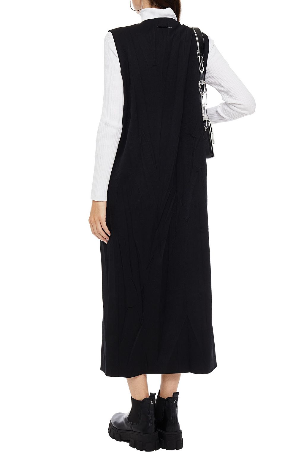 MM6 MAISON MARGIELA Crinkled twill midi dress