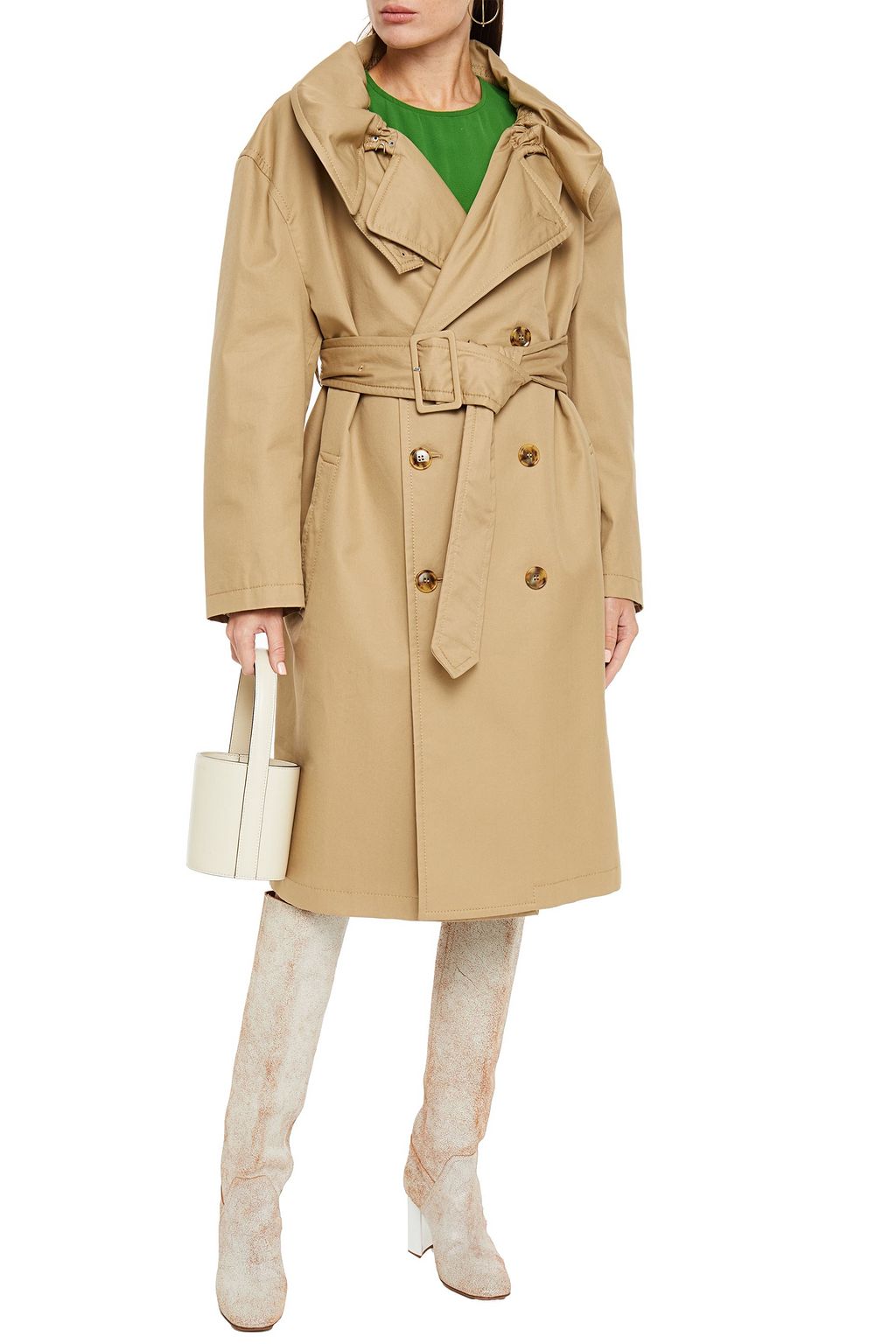 MM6 MAISON MARGIELA Belted cotton-twill trench coat