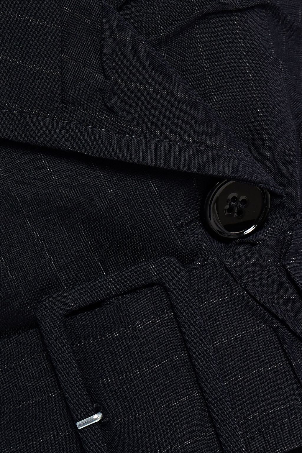 MM6 MAISON MARGIELA Crinkled pinstriped woven trench coat