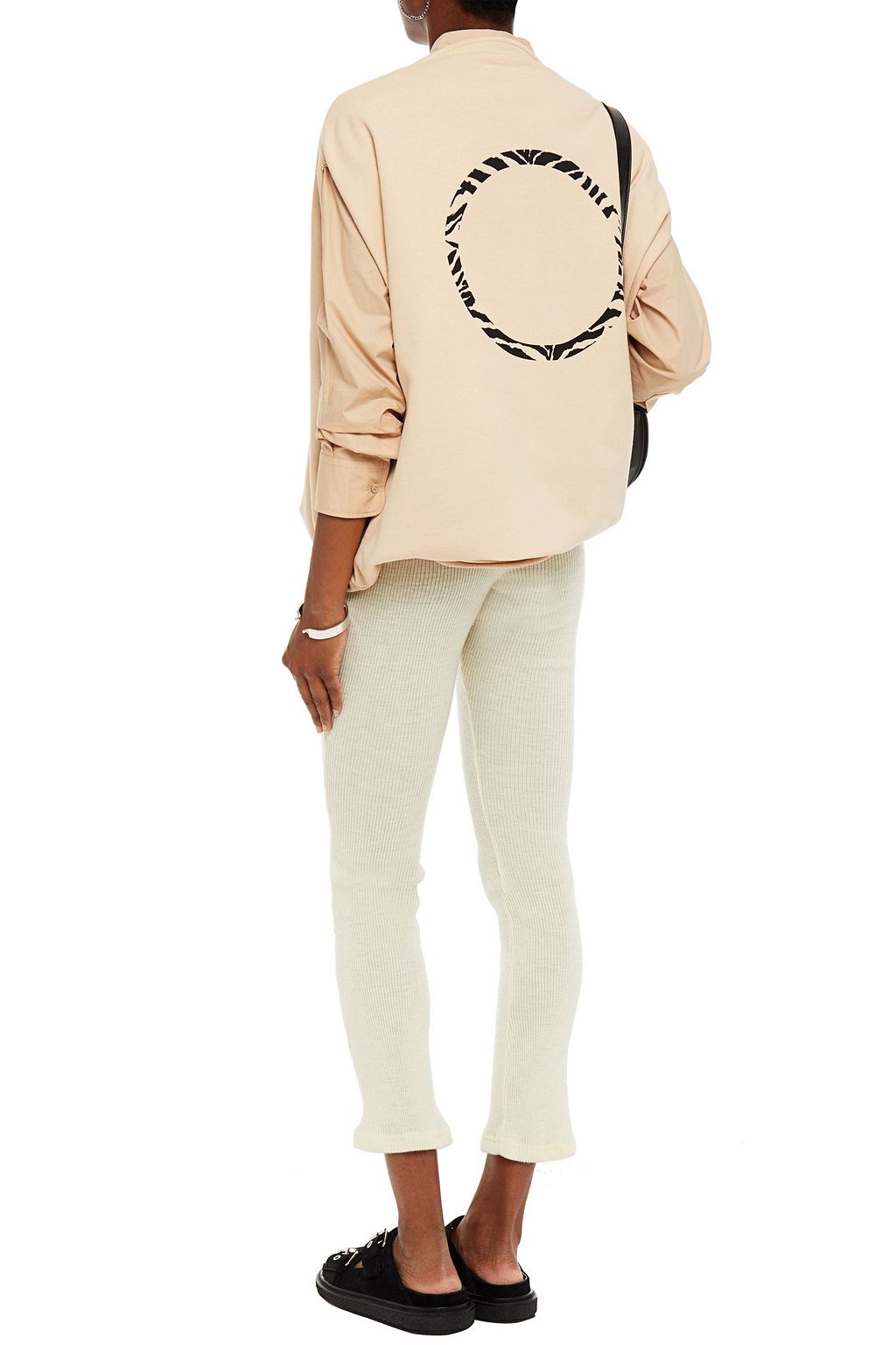 MM6 MAISON MARGIELA Ribbed wool-blend leggings