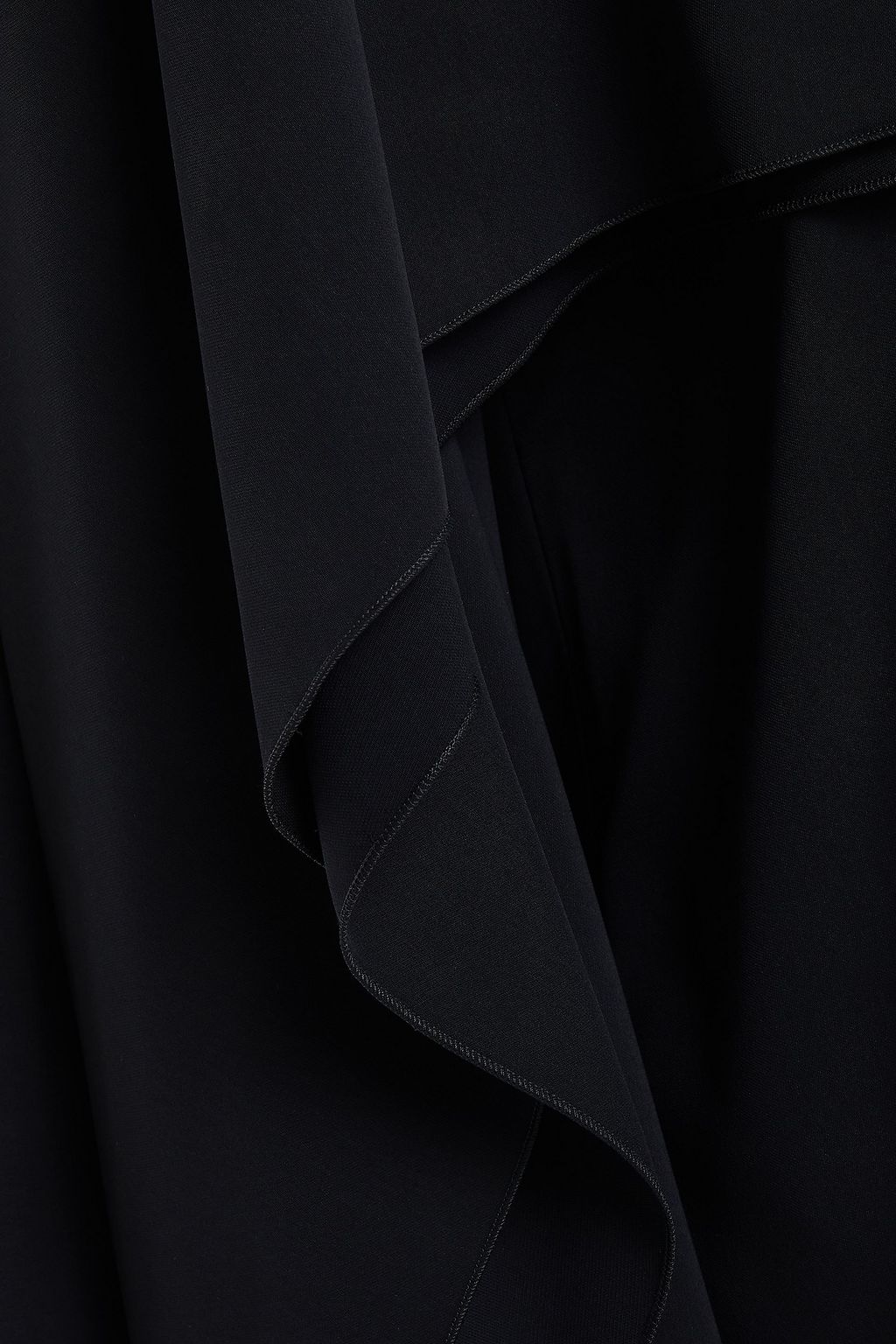 MM6 MAISON MARGIELA Asymmetrisches Oberteil aus Crêpe de Chine mit Drapierung