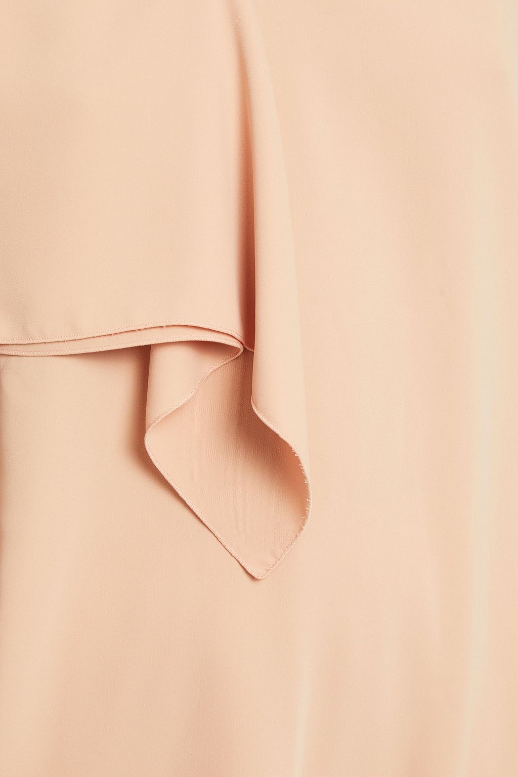 MM6 MAISON MARGIELA Asymmetrisches Oberteil aus Crêpe de Chine mit Drapierung