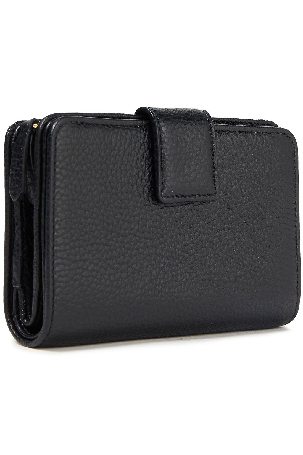 SERGIO ROSSI Pebbled-leather wallet