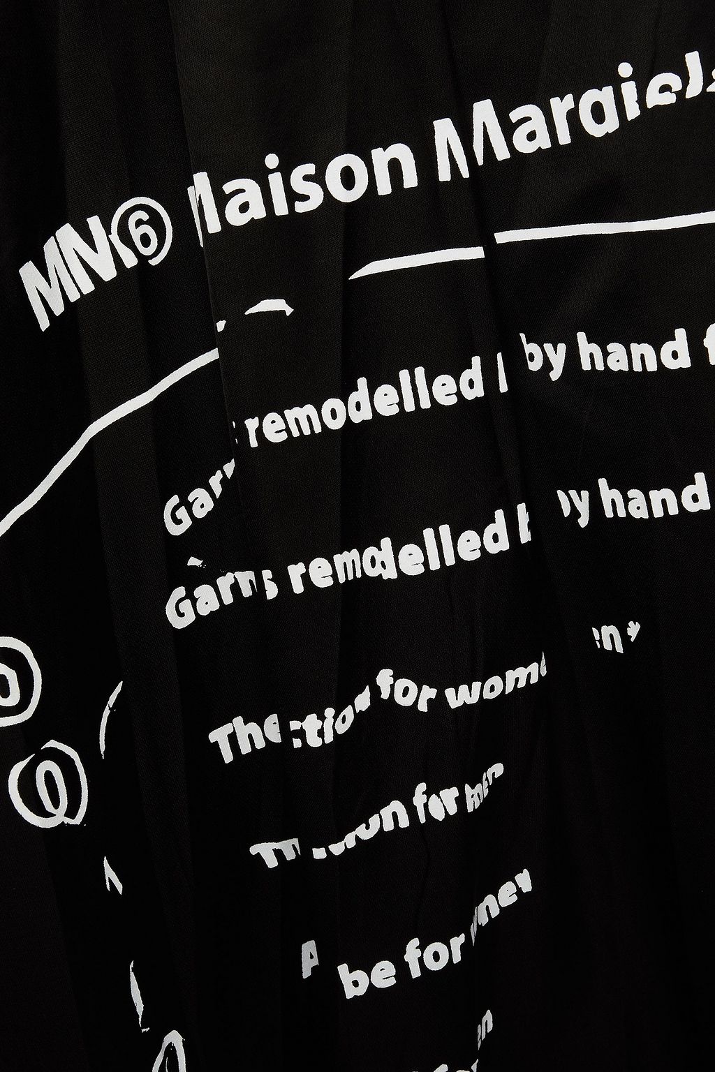 MM6 MAISON MARGIELA Hemd aus einer Baumwollmischung in Knitteroptik mit Print