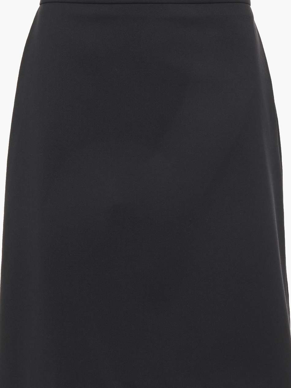 stretch-wool twill skirt