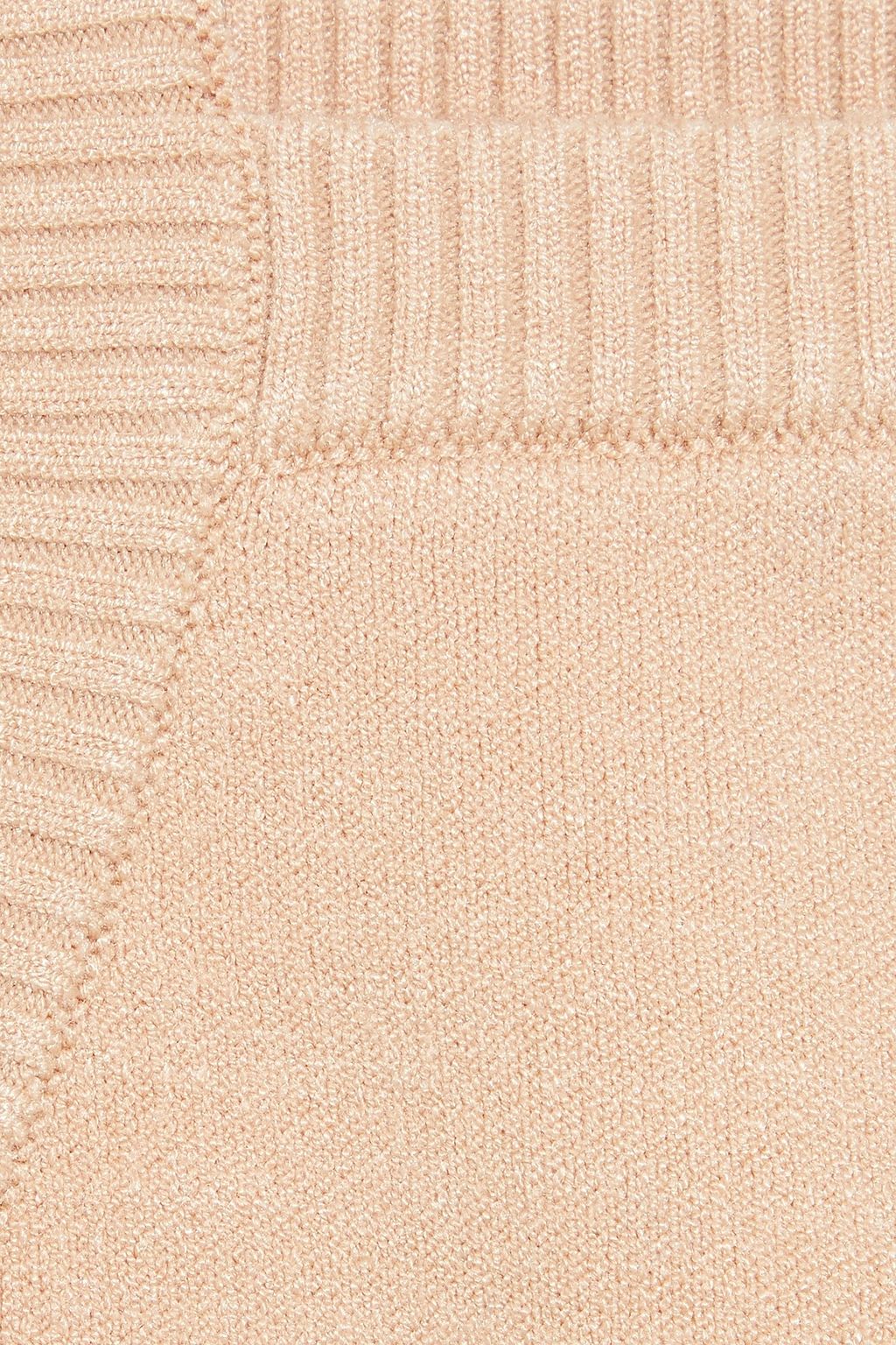 ALICE + OLIVIA Cabot cropped stretch-knit top