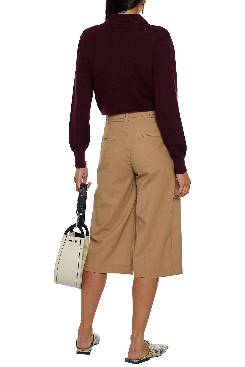 VICTORIA, VICTORIA BECKHAM Button-embellished wool cardigan