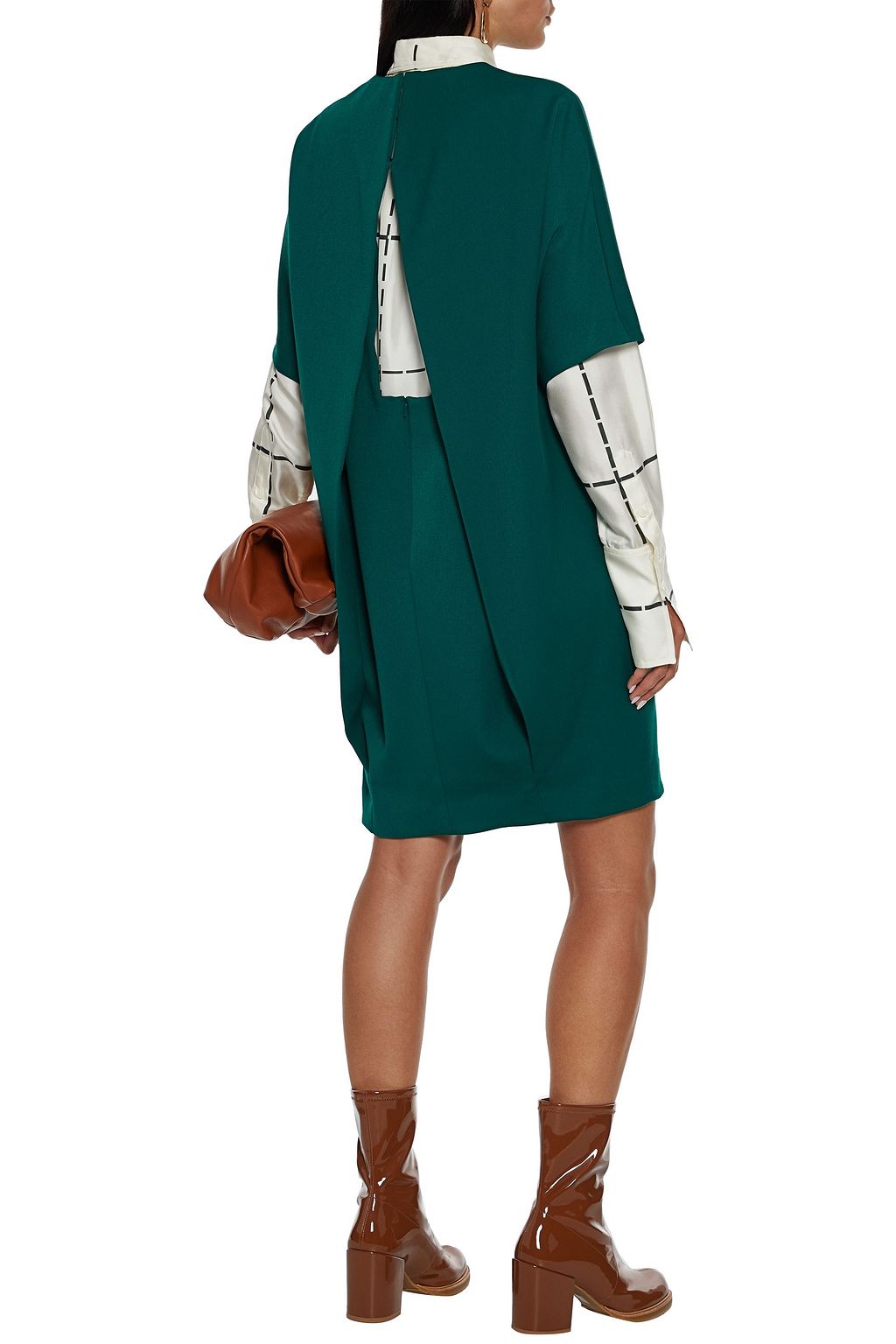 VICTORIA, VICTORIA BECKHAM Cutout woven dress