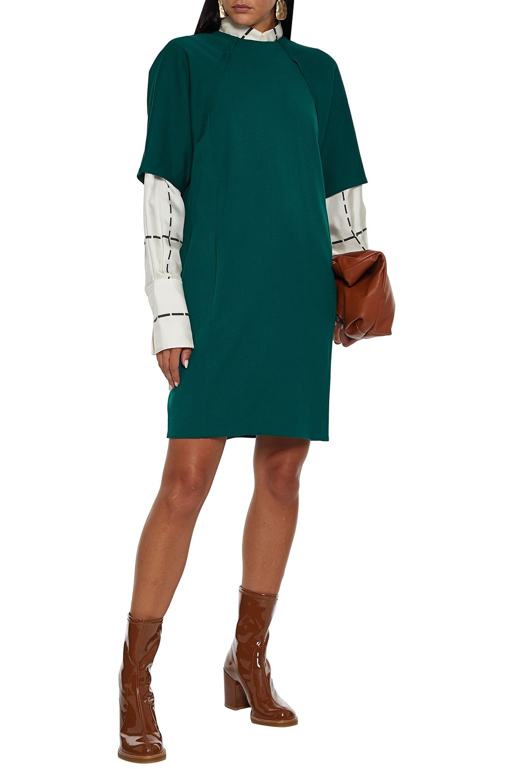 VICTORIA, VICTORIA BECKHAM Cutout woven dress