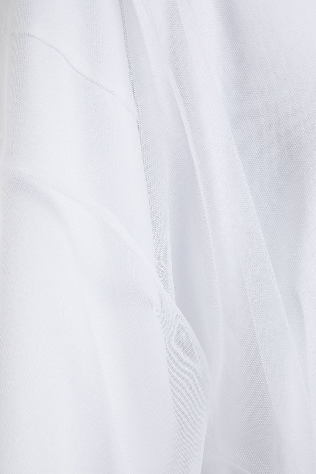 MM6 MAISON MARGIELA Mehrlagiges Midikleid aus Baumwoll-Jersey und Tüll