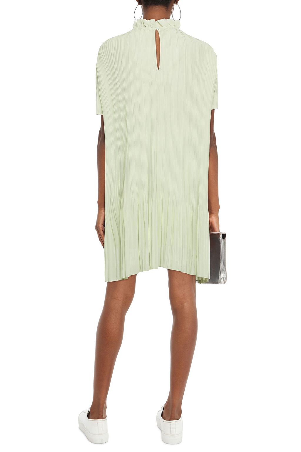 SAMSØE Φ SAMSØE Plissé-georgette dress