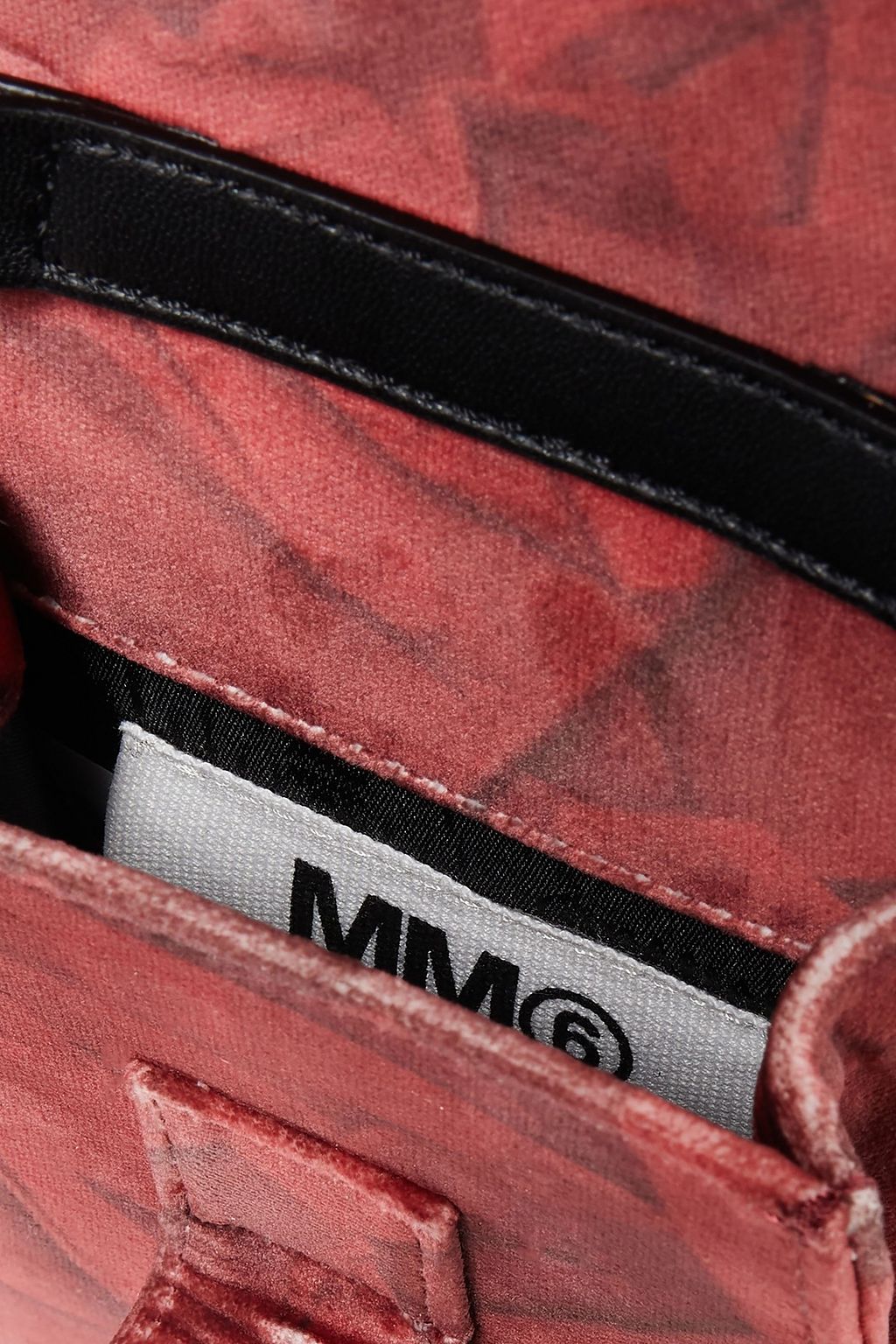 MM6 MAISON MARGIELA Velvet shoulder bag