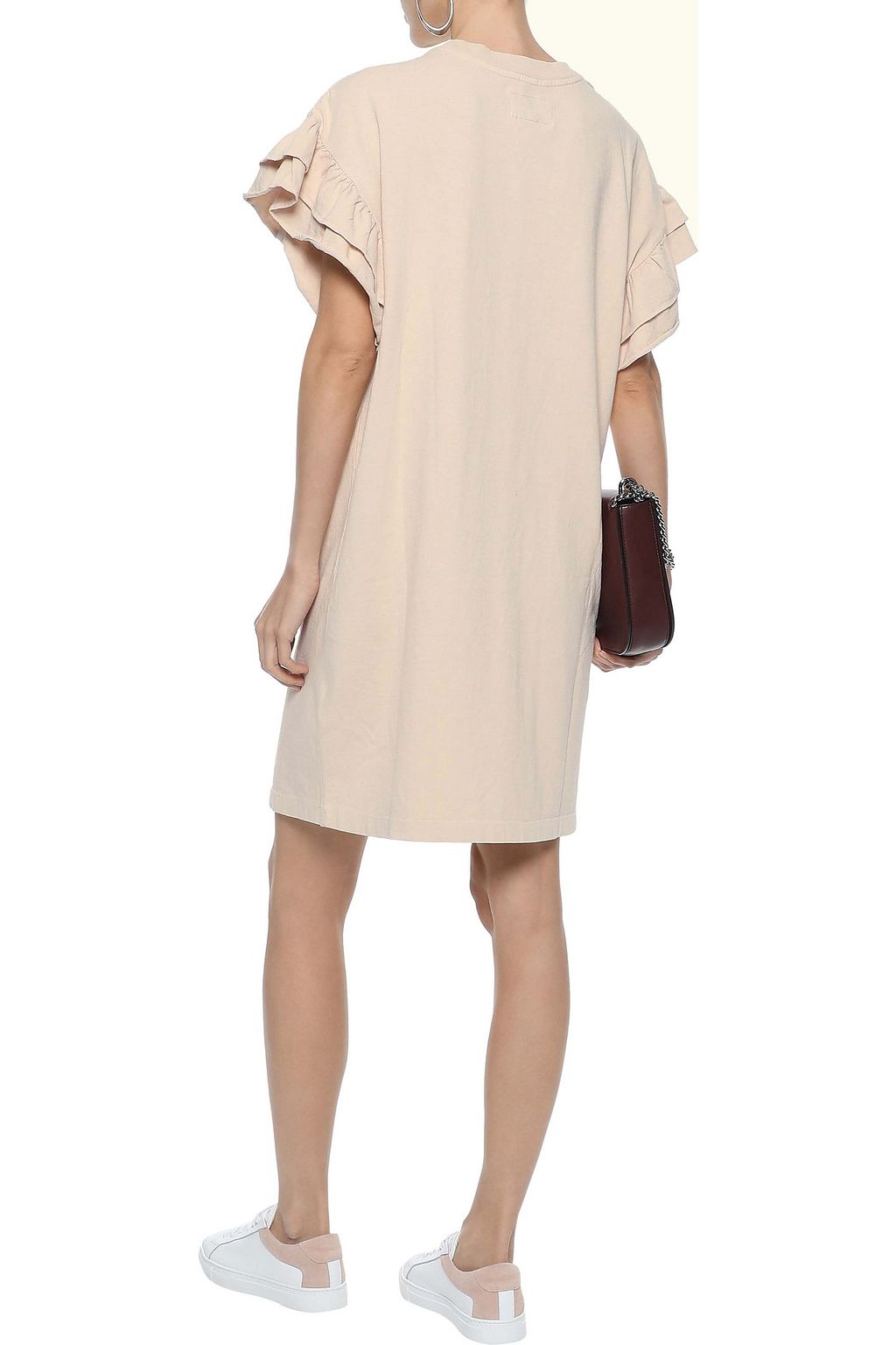 CURRENT/ELLIOTT The Carina ruffled cotton-jersey mini dress