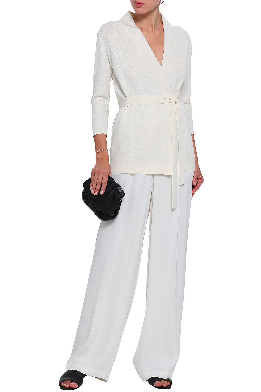 GENTRYPORTOFINO Metallic knitted cardigan