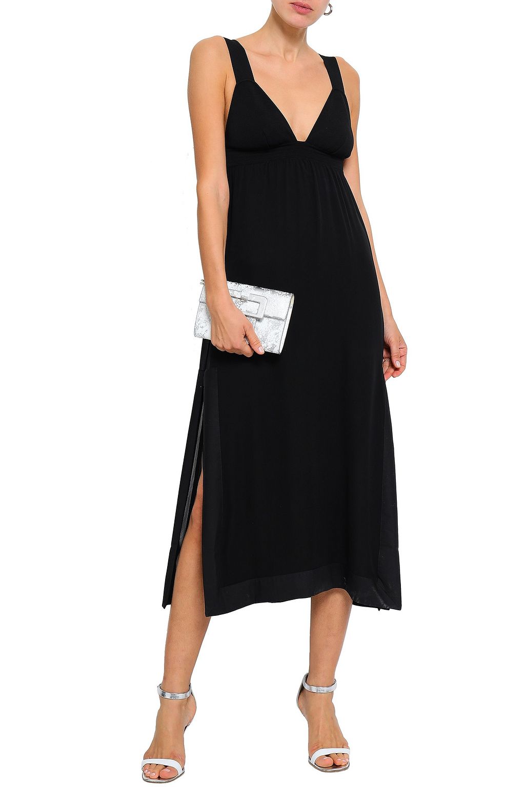 GENTRYPORTOFINO Belted knitted midi dress