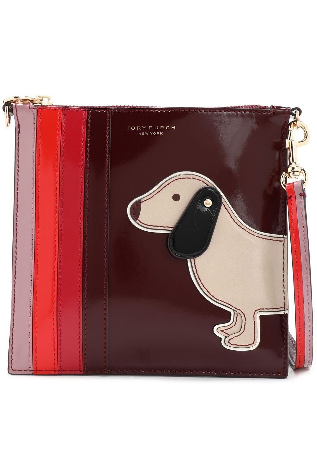 tory burch embellished leather shoulder bag