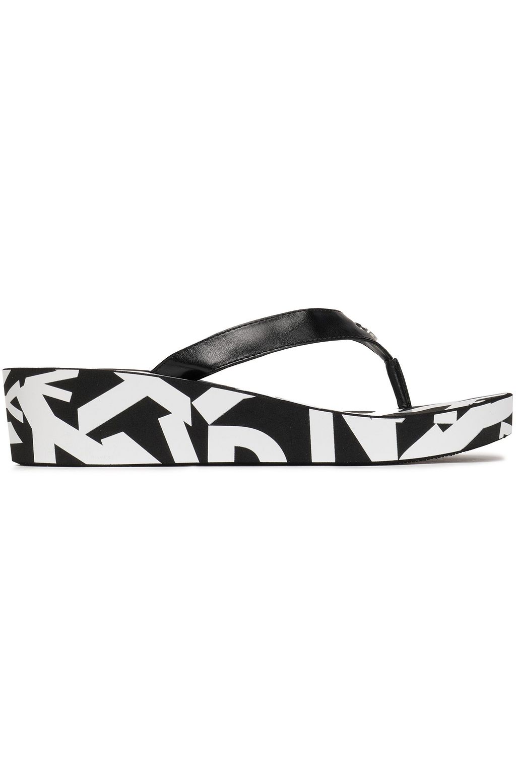 dkny wedge flip flops